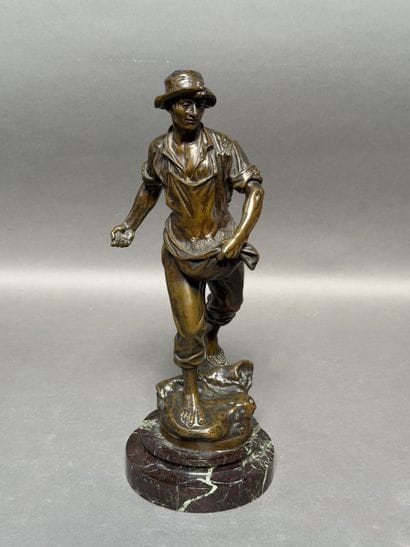 Edouard DROUOT (1856-1945) d'après. Le Semeur....