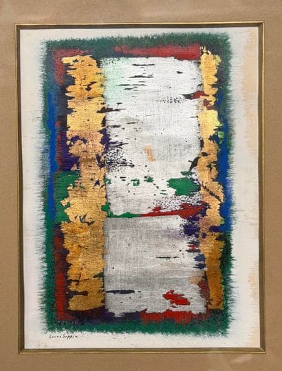 Lucas SUPPIN (1911-1998). Composition. Gouache...