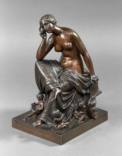 James PRADIER (1790-1852) (d'après) Le génie...