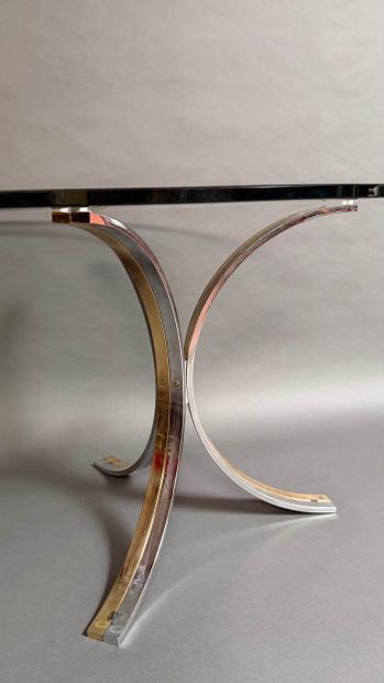 ROMEO REGA, vers 1970. TABLE de salle à manger,...