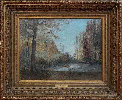Louis Auguste AUGUIN (1824-1904). Marais...
