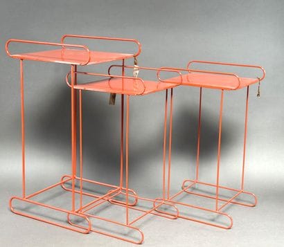 Andrée PUTMAN (d'après) Trois TABLES d'appoint...