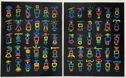Pierre DOLLANDER (1968) Alphabets humains...