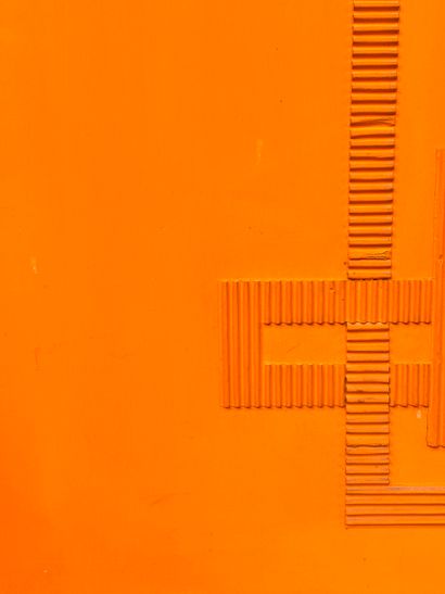 Najib BELKHODJA (1933-2007) Composition orangée,...