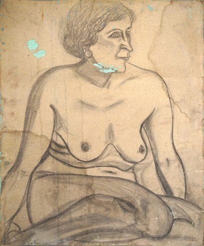 Roderic O’CONOR (1860-1940). Nu assis de...