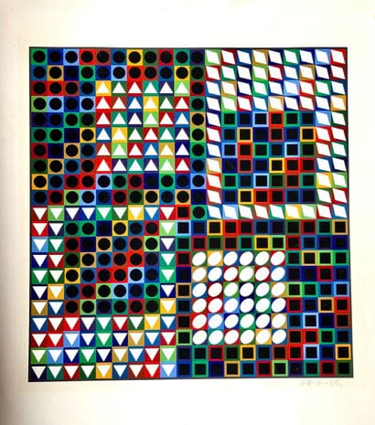 Victor VASARELY (1906-1997). Composition....