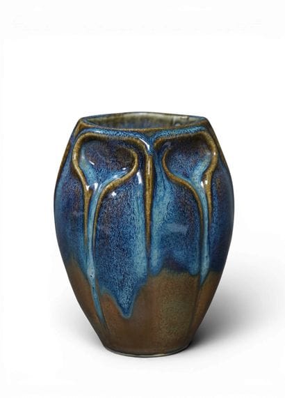 Eugène BAUDIN (1843–1907). Blue-glazed stoneware...