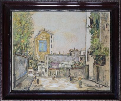 Maurice UTRILLO (1883-1955). Vue de Montmartre,...