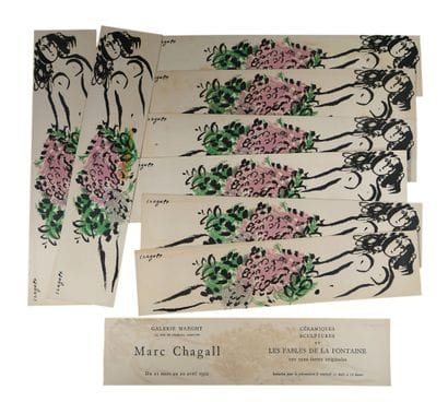 Marc CHAGALL (1887-1985) (d'après) Neuf CARTONS...