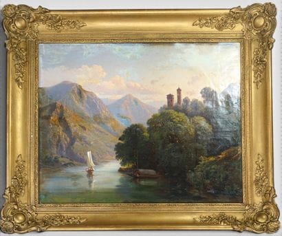 Elisabeth Collin FORT-SIMÉON (XIXe) Paysage...