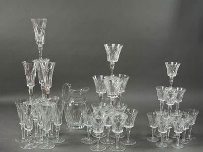DAUM SERVICE de VERRES en cristal modèle...