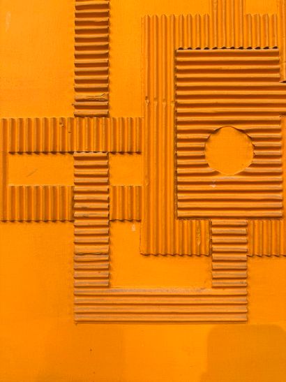 Najib BELKHODJA (1933-2007) Composition orangée,...
