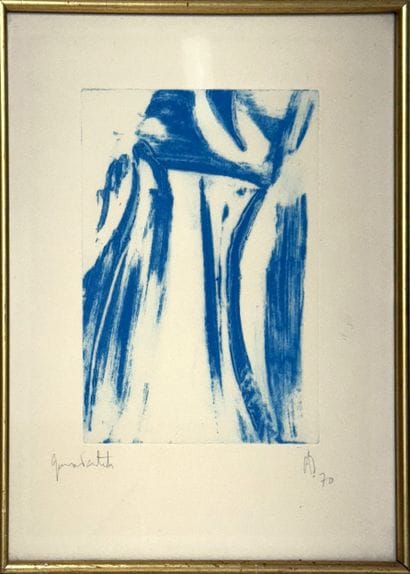 Olivier DEBRÉ (1920-1999) Composition bleu...