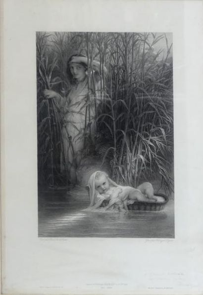 Paul DELAROCHE (1797-1856) (d'après) Moïse...