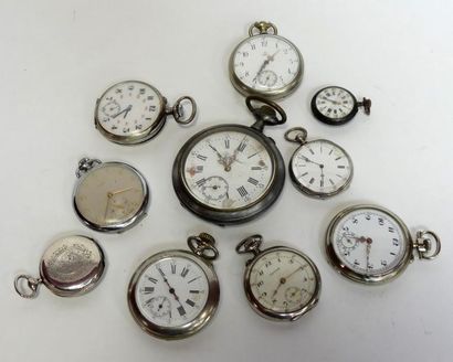 Lot de MONTRES GOUSSET métal et argent, état...