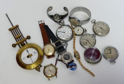 Lot de MONTRES et un BALANCIER en l'état...