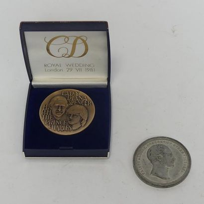 Royal Wedding London 29 VII 1981 et médaille...