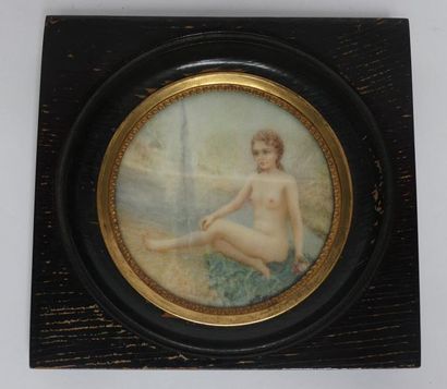 Henriette MANESEAU. Miniature figurant une...