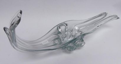 Importante COUPE en cristal. Long. 72cm ...