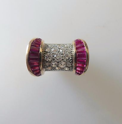 Belle BAGUE Tank en or jaune, la partie centrale...