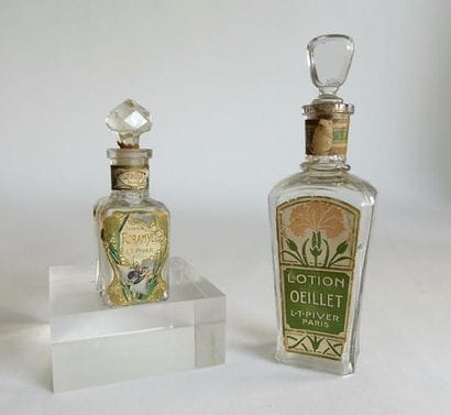 L.T.Piver - (années 1920) - 2 flacons carafons...