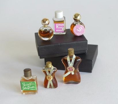 Schiaparelli. (années 1950). Lot de 6 diminutifs...