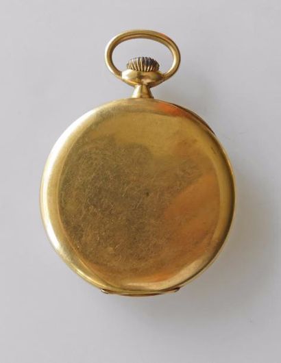 UNIC. MONTRE de gousset chronomètre en or...