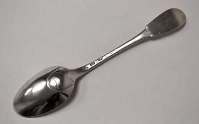 CUIILLERE A RAGOUT en argent, modèle uni-plat,...