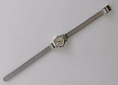 JAEGER LECOULTRE. MONTRE de DAME en acier,...