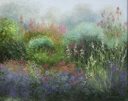 Jean-Claude CUBAYNES (1944) Fleurs de champs....