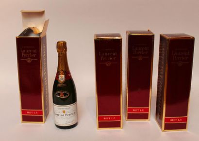 Lot de 4 BLLES de CHAMPAGNE Laurent PERRIER...