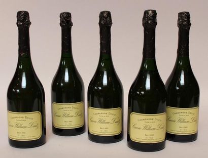 Lot de 5 BLLES de CHAMPAGNE Cuvée William...
