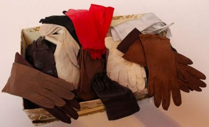 Fort lot de GANTS cuir, pekari, agneau e...