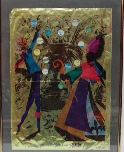 Salvador DALI pour la Source Perrier. Affiche...