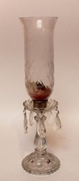PHOTOPHORE en verre pressé 