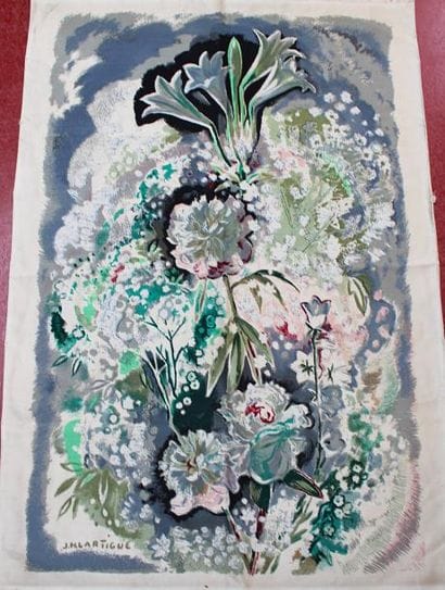 LARTIGUE. Floréal. Tenture imprimée par ...