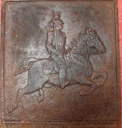 PLAQUE de CHEMINEE Hussard.