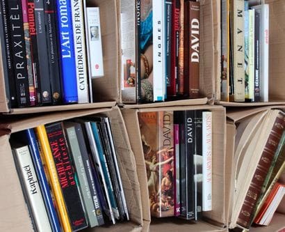 Lot de 6 cartons de livres d'Art. DAVID,...