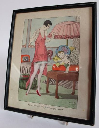 Gravure en couleurs d'après PEM.