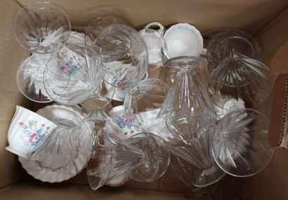 Carton comprenant partie de service de verres...