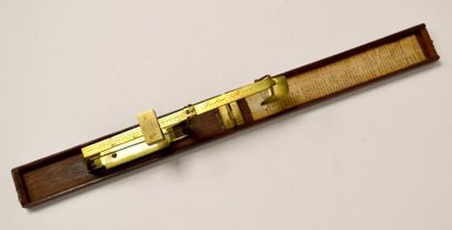 PESE-MONNAIE de JECKER en acajou et laiton,...