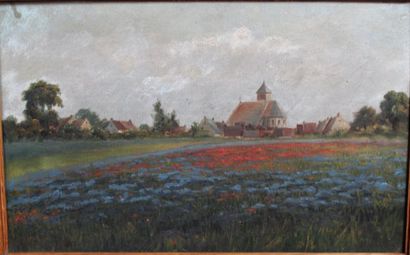 Ernest SPERLACKEN (attribué à). Coquelicots...