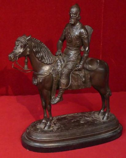 Emile GUILLEMIN (1841-1907). Grand cavalier...