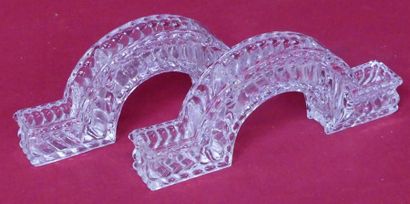 BACCARAT. Partie de garniture en cristal...