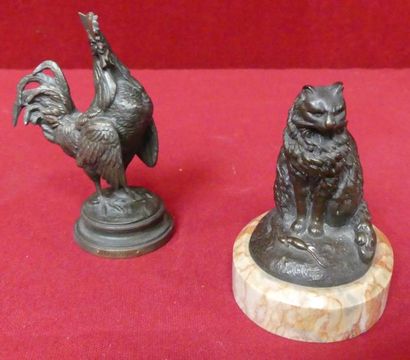 Chante claire. Sujet en bronze figurant un...