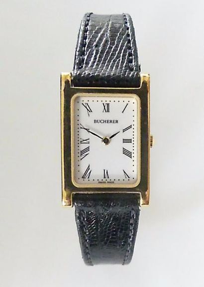 BUCHERER. MONTRE BRACELET de dame en métal...
