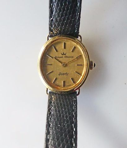 YOUNGER et BRESSON. MONTRE BRACELET en or...