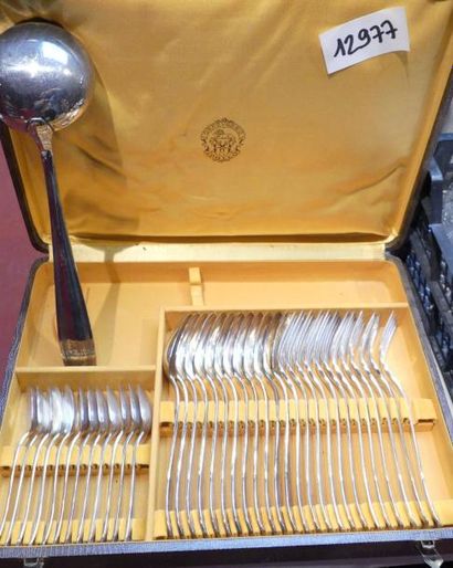 APOLLO. MÉNAGERE en métal argenté vers 1940....