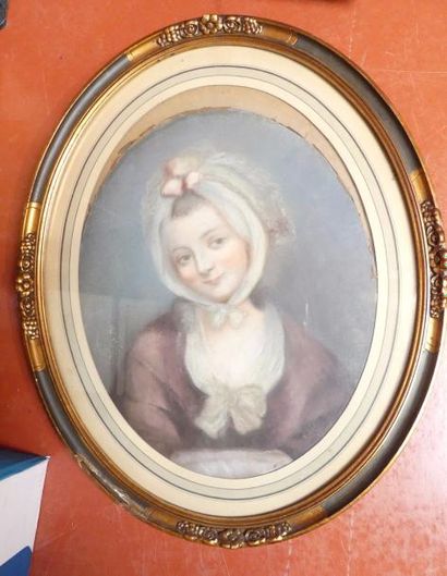 Pastel, Jeune fille au foulard. 