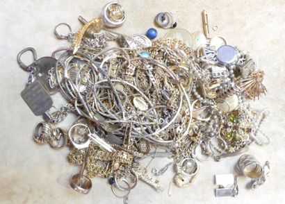 Lot de bijoux fantaisie métal doré